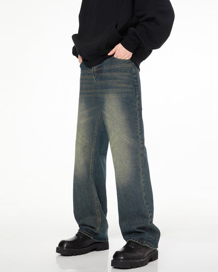 Men's And Women's Loose Straight Mop Pants