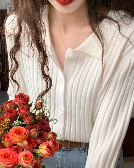 Retro Gentle Inner Wear Sweater Cardigan