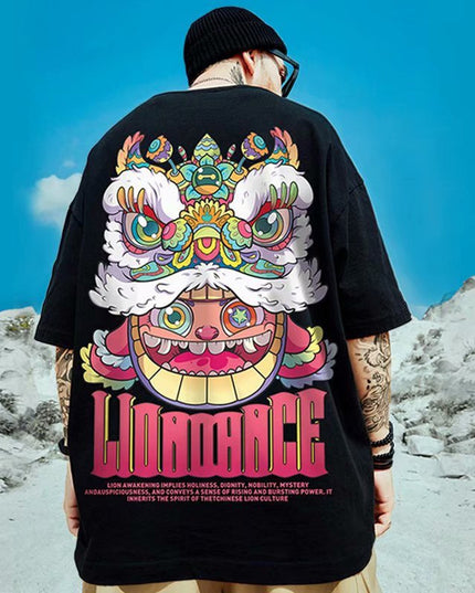 Bear Large Size Short Sleeve T-shirt Men's Trendy Brand