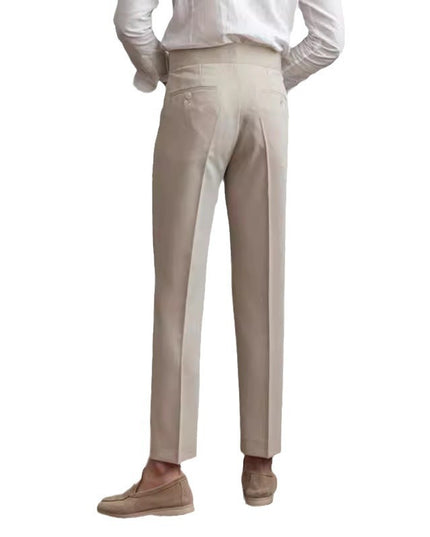 Casual Men's Paris Buckle Straight Business Small Naples Non-ironing All-match Suit Pants