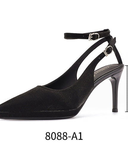 Waterproof Platform Suede Pointed Stiletto Heel High Heels