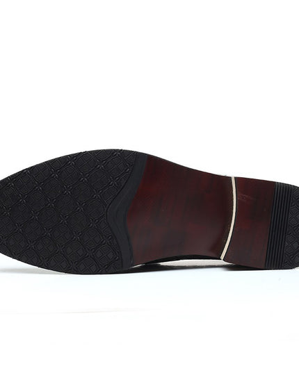 British Style Casual Fashion Cross-border Tassels Men's Pointed Small Leather Shoes With Feet