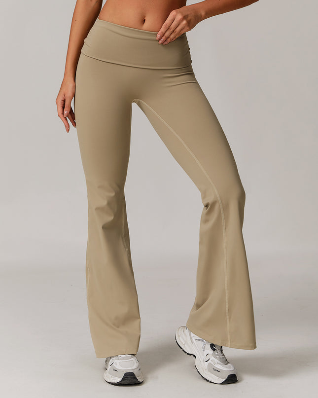 Women's Casual Folding High Waist Yoga Pants
