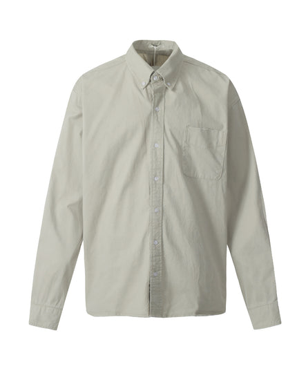 American Retro Solid Color Shirt Autumn