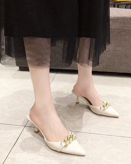 Women's Pointed-toe Stiletto Sandals And Slippers