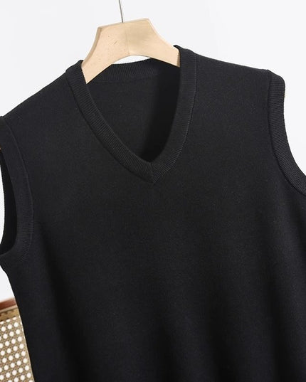 V-neck Sweater Vest Men's Autumn And Winter Warm