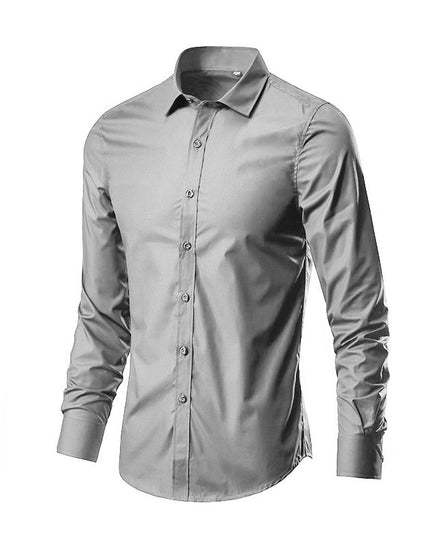 Simple Trendy Long-sleeve Slim Shirt