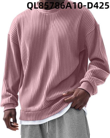 Men's Loose Trendy Long Sleeve Round Neck Top