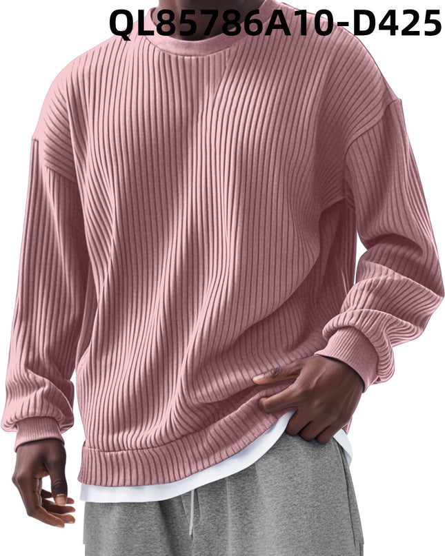 Men's Loose Trendy Long Sleeve Round Neck Top