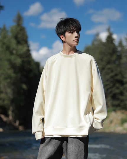 Heavy Fake Two-piece Round Neck Sweater
