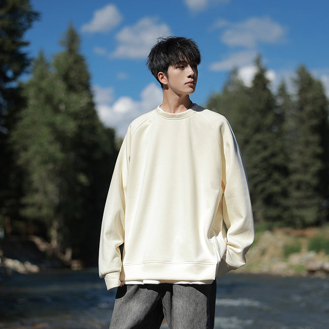 Heavy Fake Two-piece Round Neck Sweater