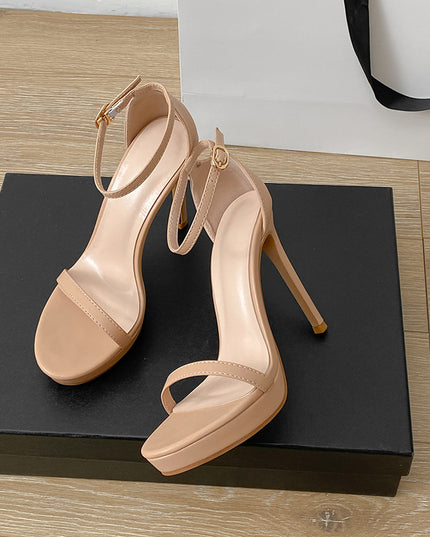 Commute Style Buckle Super High Heel Sandals For Women