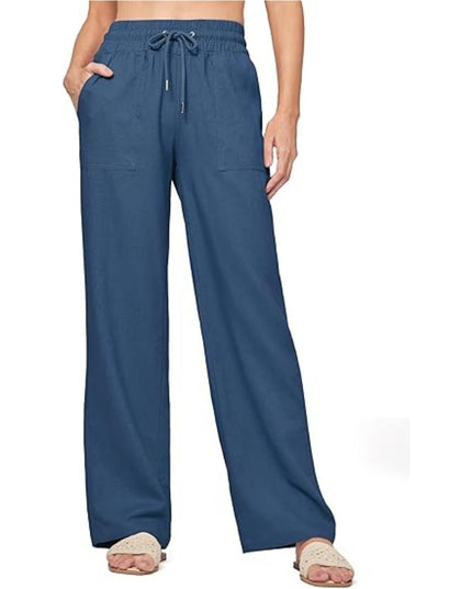 Women's Linen Wide-leg Cotton And Linen Casual Beach Summer Pants