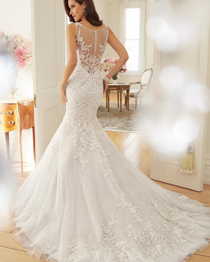 Fishtail Slim Wrapped Sexy Wedding Dress