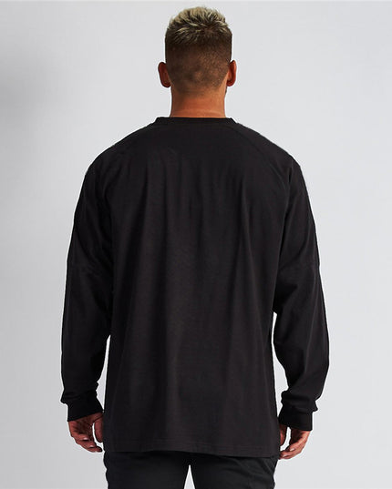 Men's Oversize Loose Fit Fitness Long Sleeve T-shirt