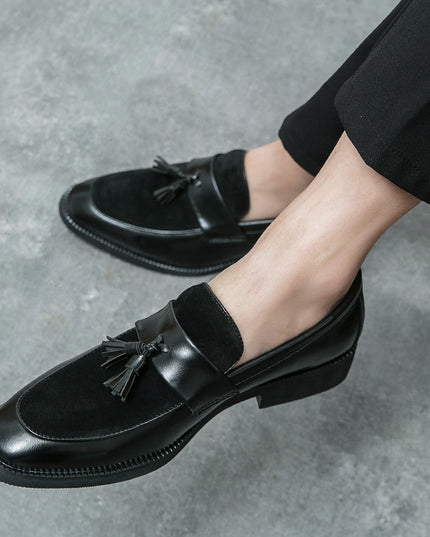 Men's Leather Shoes British Trend Slip-on Business Formal Men's Shoes