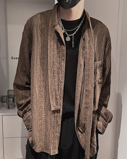 Casual Jacket Light Luxury Mid-length Knitted Cardigan
