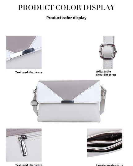 Contrast Color Small Square Box Fashion Shoulder Bag