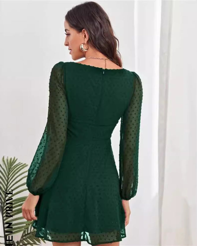 High Waist Temperament Elegant Commuter Female Dress