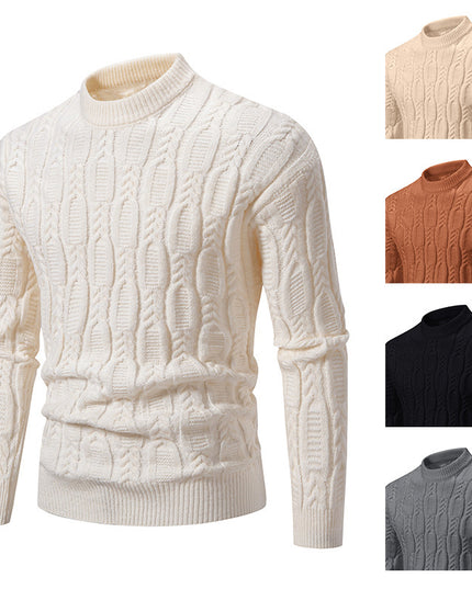 Men's Fashionable Warm Casual Round Neck Sweater