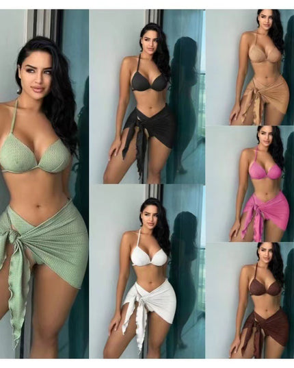 Women's Sexy Russian Split Three Piece Swimsuit