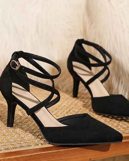 Women's Stiletto Heel Pumps Cross Sandals