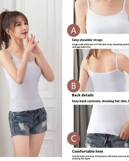 Women's Solid Color Small Sling Vest