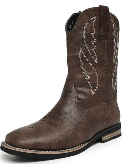 Retro Autumn And Winter Western Cowboy Worker Boot