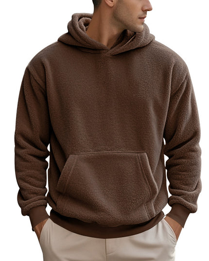 New Men's Double-sided Velvet Loose Sweater Men