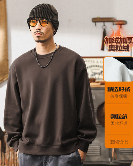 Loose And Simple Purplish Red Top For Men