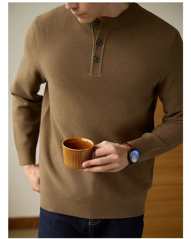 Men's American-style Business Casual All-match Pullover Sweater