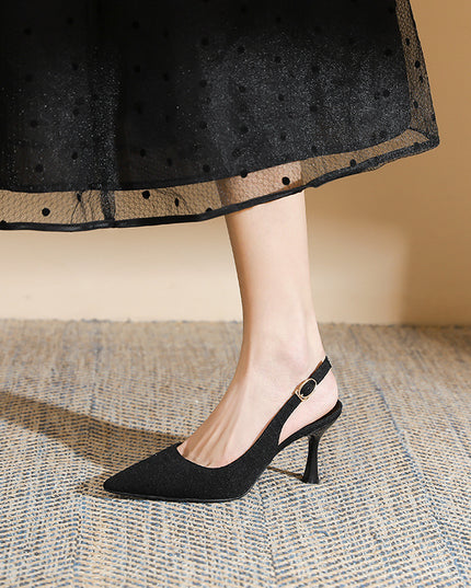 Fashionable Elegant High Heels Women's Stiletto Heel Slingback Sandals