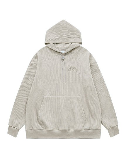 Men's Clothing Texture Knitted Embroidered Hoodie