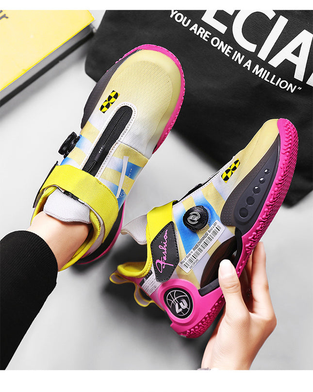 Men's And Women's Youth Trendy Knob Low-cut Sneaker
