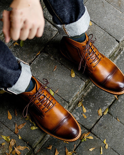 Autumn and Winter New British Men's Retro Martin Boots