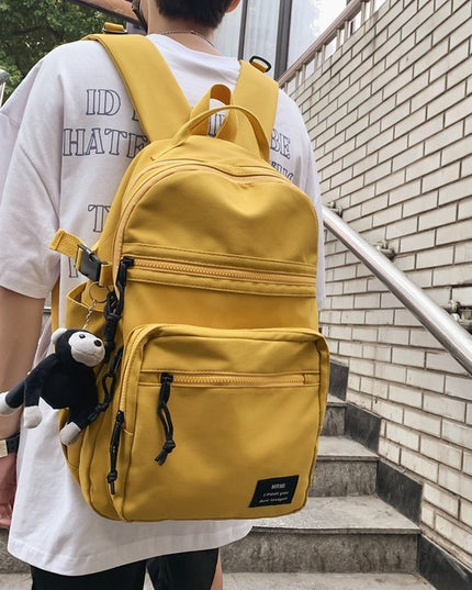 College Students Double-shouldered Male Gender-neutral Tooling Wind Hip-hop Sports Street Schoolbag