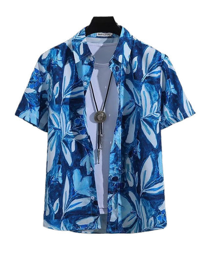 Men's Summer Niche Design Loose Plus Size Casual Shirt