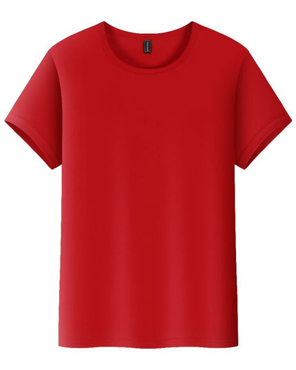 High-end Ice Silk Sports Running Fitness Clothes Loose-fitting Casual Round-neck Short Sleeve
