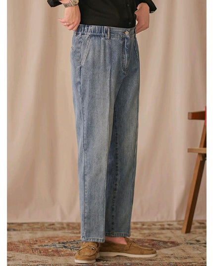 British Business Elastic Waist Cropped Pants