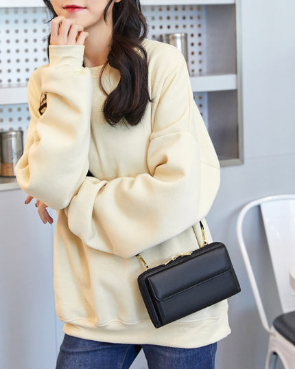 Touch Screen Phone Bag Women's Crossbody Anti-theft Swiping Long Wallet