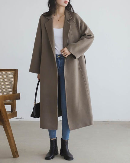 Fashion Loose Cool Woolen Coat Women