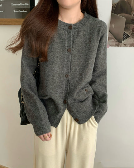 Long Sleeve Women's Knitted Cardigan Top