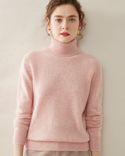 Women's Thickened Fall And Winter Inner Wear Turtleneck Cashmere Sweater