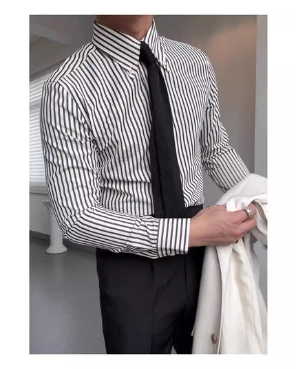 Spring Seersucker Series Shirt Men