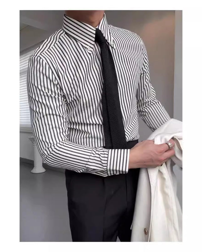 Spring Seersucker Series Shirt Men