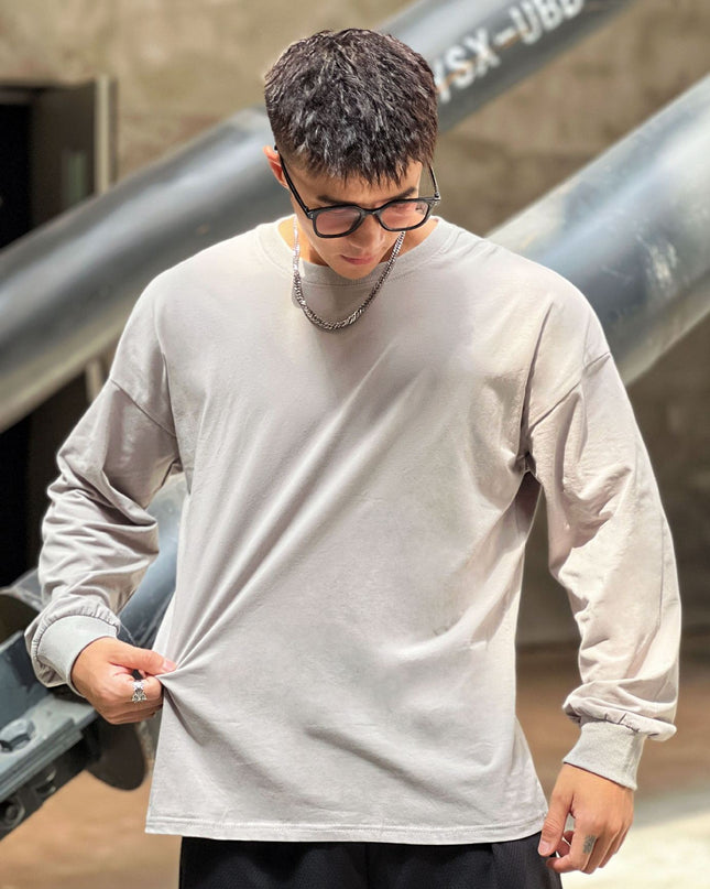 Loose Fitness Clothes Sports Clothes Long Sleeve T-shirt Pullover Hoodie Thin Section Men