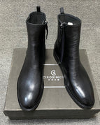 Black cowhide