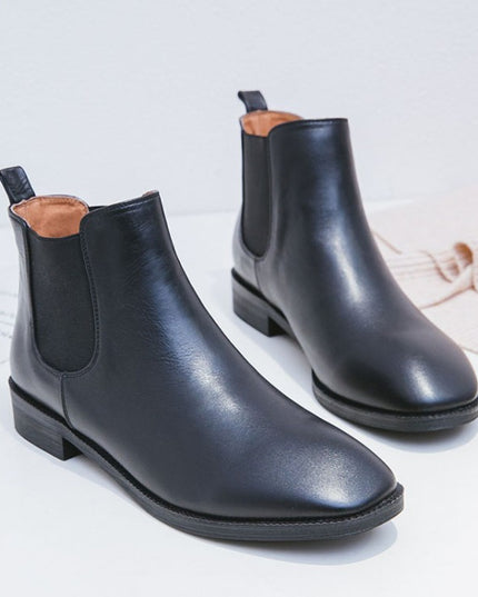 Sleeve Solid Color All-match Comfortable And Warm Short Boots