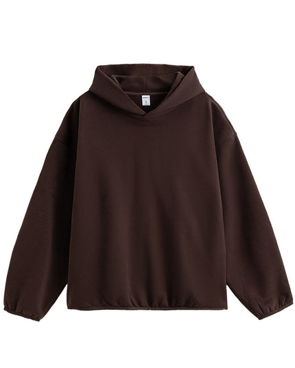Thin Hoodie Loose And Simple Solid Color High Street