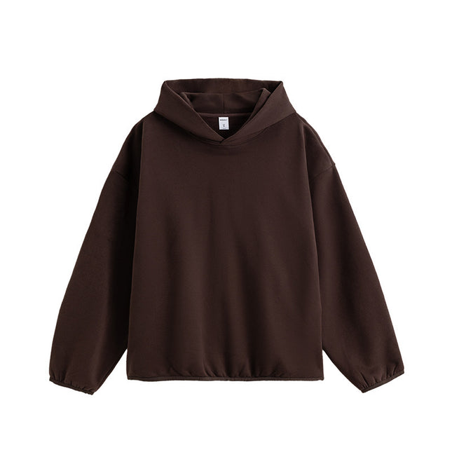 Thin Hoodie Loose And Simple Solid Color High Street